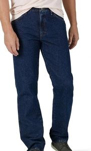 Brand new men's Wrangler authentics regular fit jeans dark blue 40 x 32